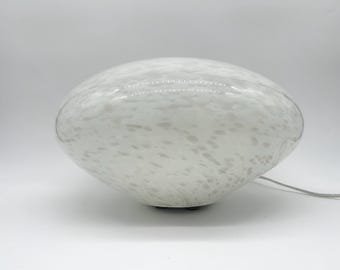 Rare Laurel Horizontal Egg Shaped Lamp by Laurel Lamp Co. c. 1970s Rewired and Ready to go! Blown Glass Abstract Lamp.
