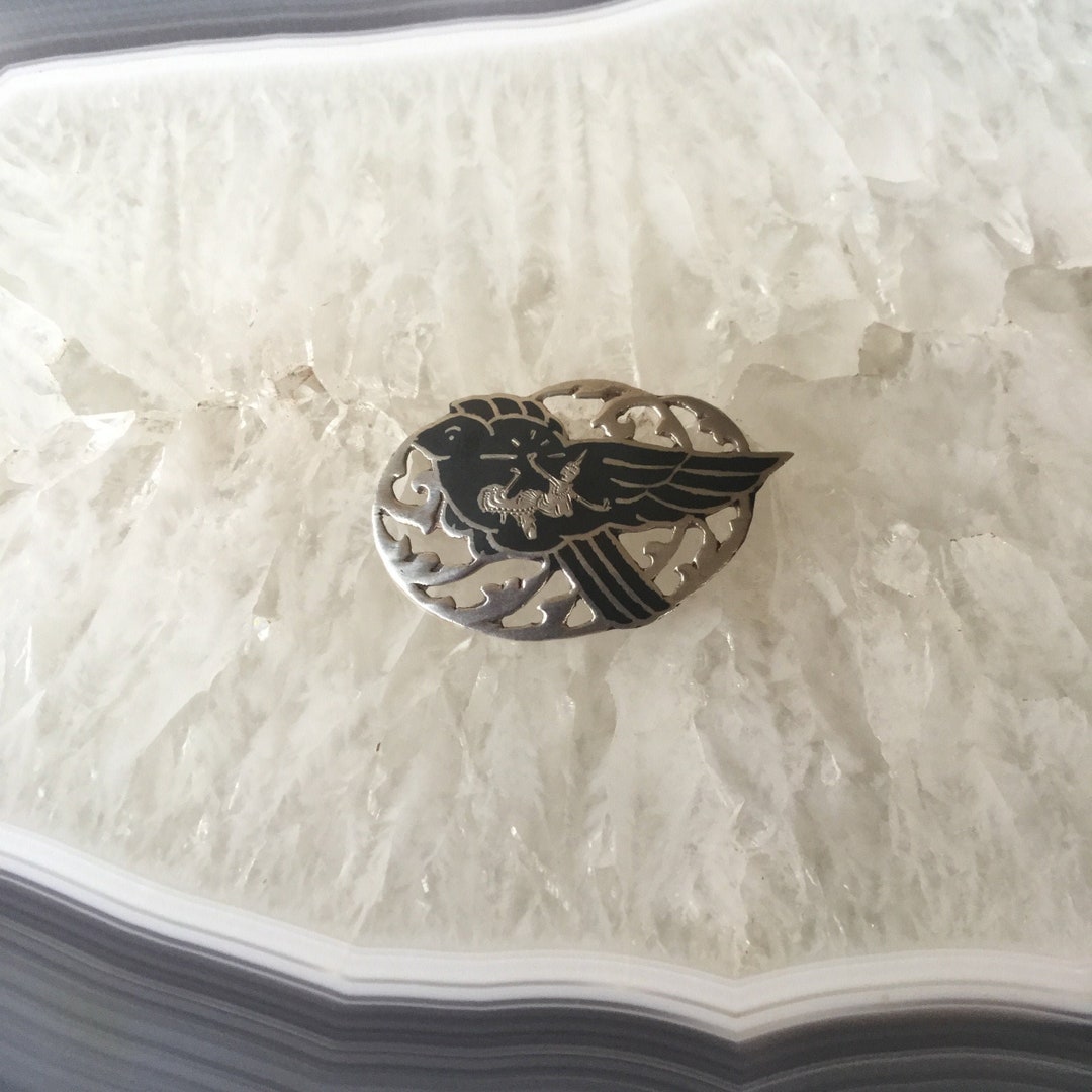 Sterling Silver Bird Pin, Bird Brooch - Etsy
