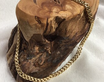 14k gold Italian chain, 16" custom link gold chain, golden anniversary