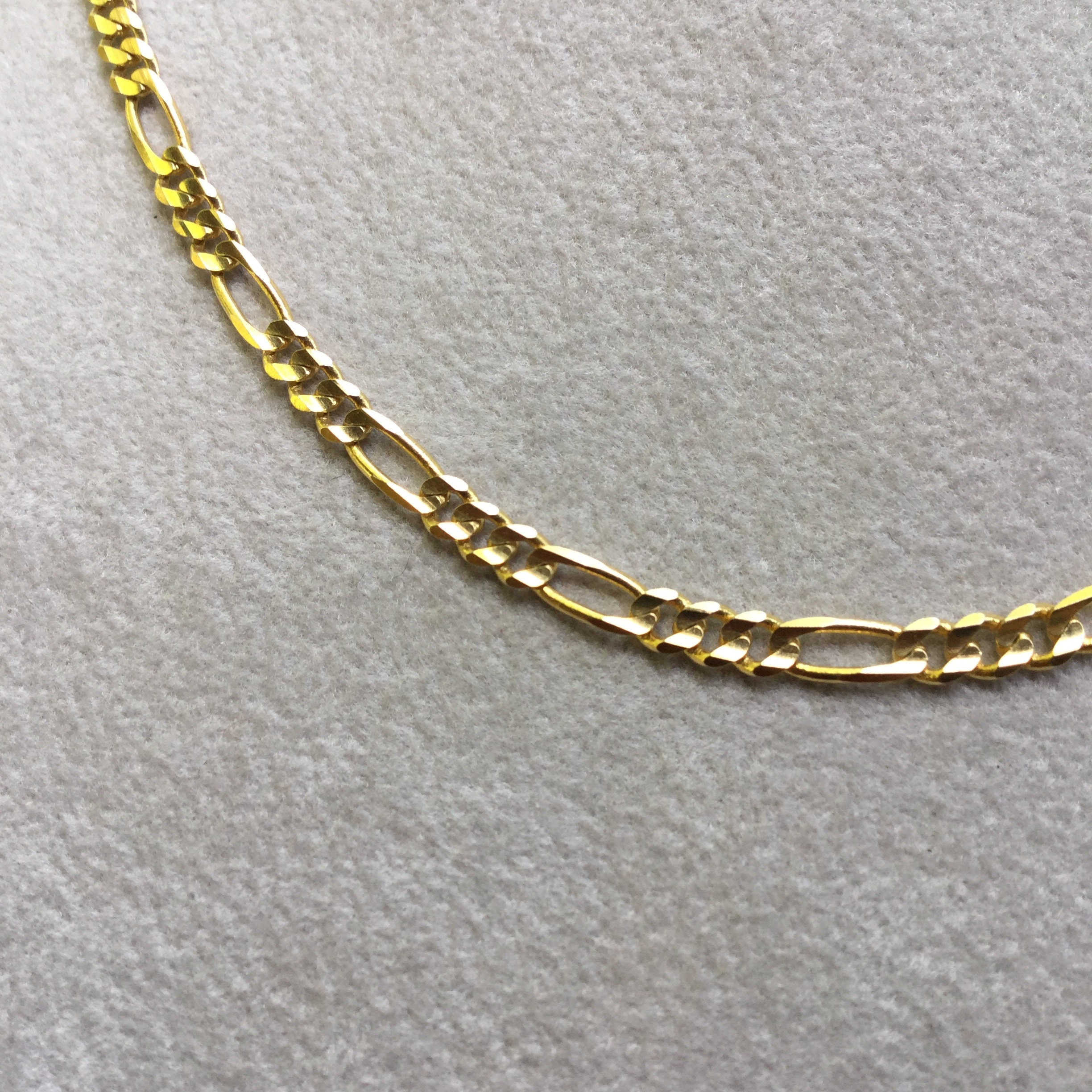 14k Gold Chain 20 Figaro Style 3.1mm 