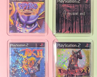 Custom - Nostalgic Holographic Gaming Coasters - Acrylic Plastic 80mm x 80mm
