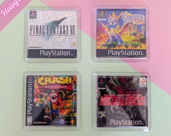 Custom - Nostalgic Holographic Gaming Coasters - Acrylic Plastic 80mm x 80mm