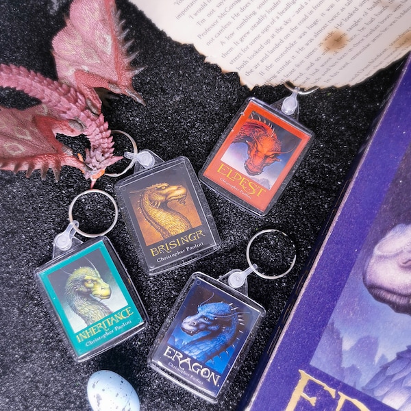 The Inheritance Cycle - Eragon Book Cover Acrylic Keyring