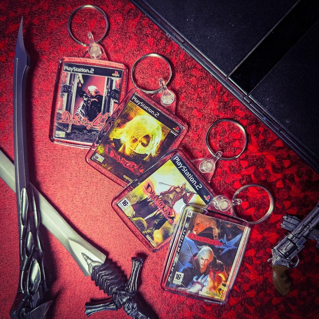 Devil May Cry Playstation Retro Vintage Gaming Acrylic Keyring - Etsy