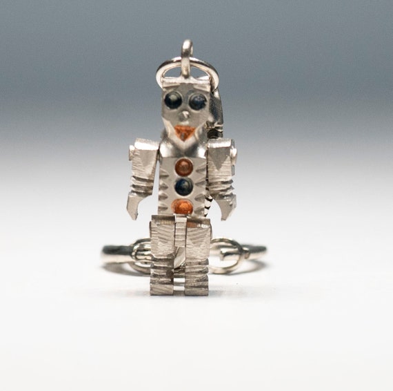 Android Robot Lego Keychain Steel Mechanic Robot … - image 1