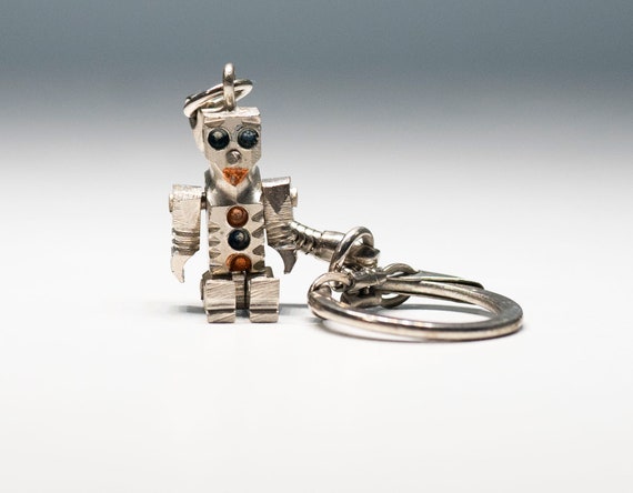 Android Robot Lego Keychain Steel Mechanic Robot … - image 2