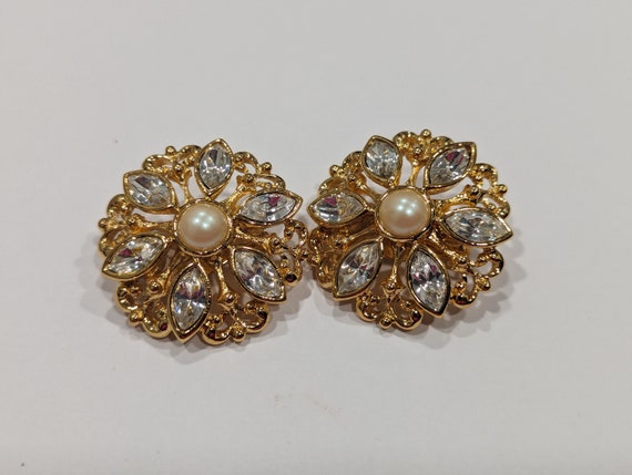 Crystal Avon Earrings Very Rare Avon Embellished … - image 4