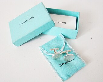 Tiffany & Co Sterling Silver Cuff Links Vintage AUTHENTIC