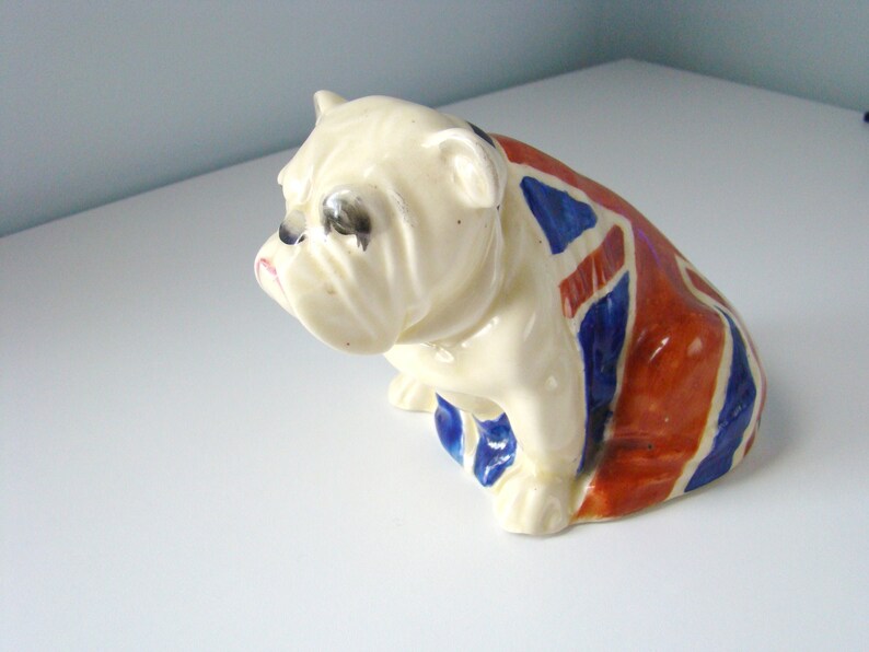 1938 Royal Doulton Vintage British Union Jack Bulldog Figurine | Etsy