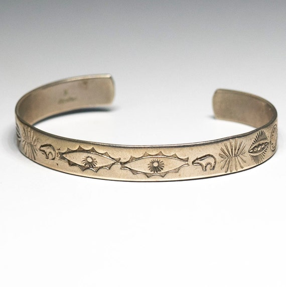 Ken Jones Vintage Native American Navajo Sterling Silver Coral Bracelet Old Ken Jones Vintage Native American Navajo Sterling Silver Coral Bracelet Old
