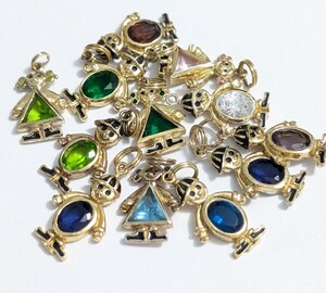 Charme Perle Argent 925 Avec Cristaux - Breloque 3D Pierre De Naissance Pour Bracelet Personnalisable