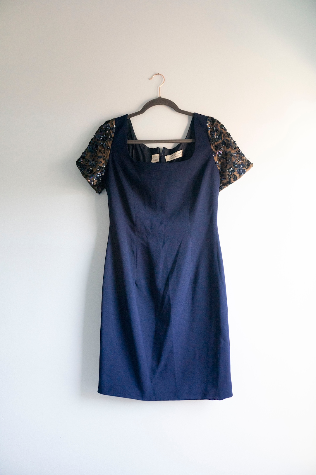 Vintage Evening Dress Niteline by Della Roufogali Beaded Sequins