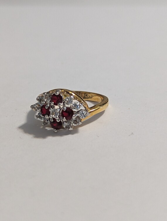 Garnet Birthstone January Ring Victorian Garnet A… - image 6