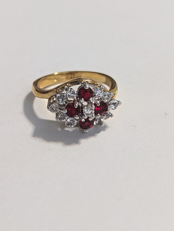 Garnet Birthstone January Ring Victorian Garnet A… - image 5