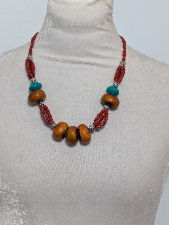 Moroccan Berber Necklace Traditional Handmade Lou… - image 3