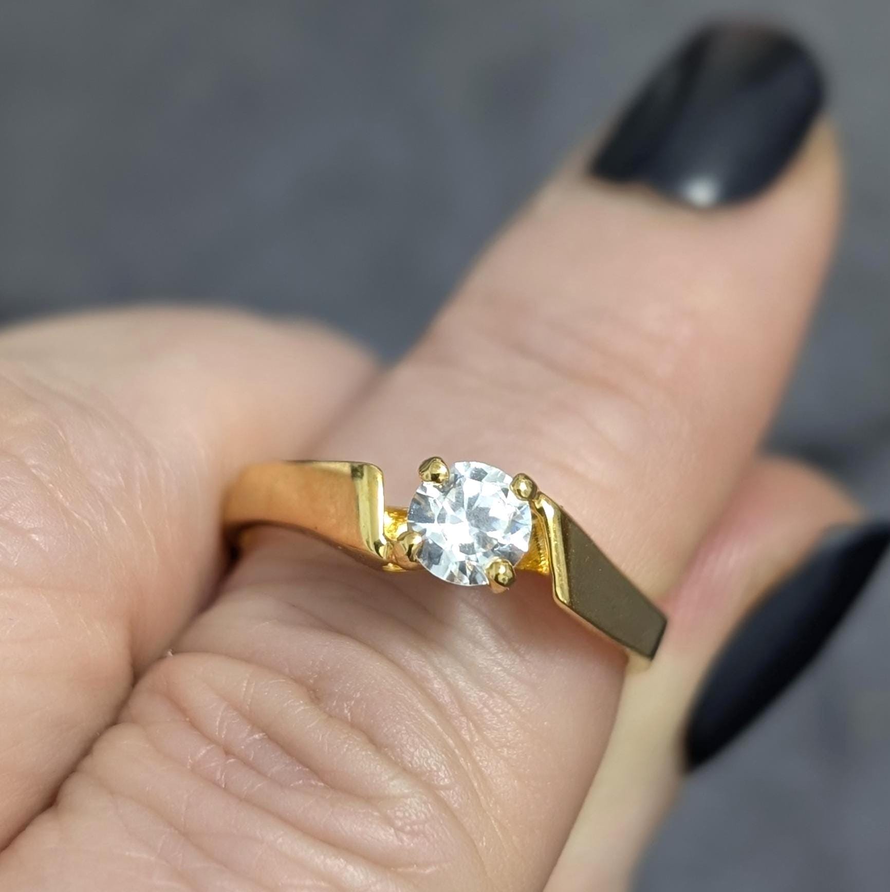Vintage Gold Ring 1995 - Etsy