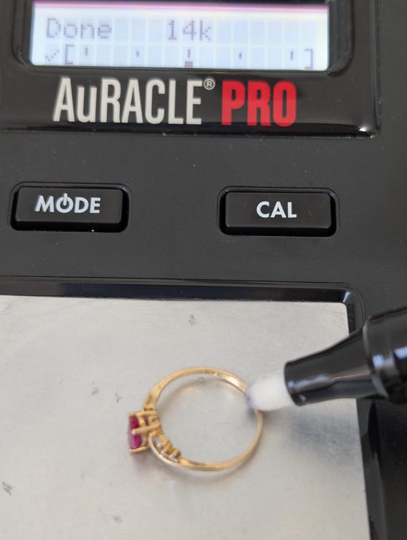 14k Gold Lab Ruby Ring: Marquise Cut with Zircon … - image 8