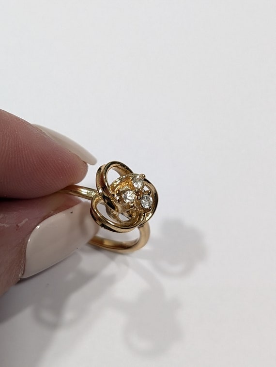 Interlocking Infinity Circles Design Cocktail Rin… - image 3