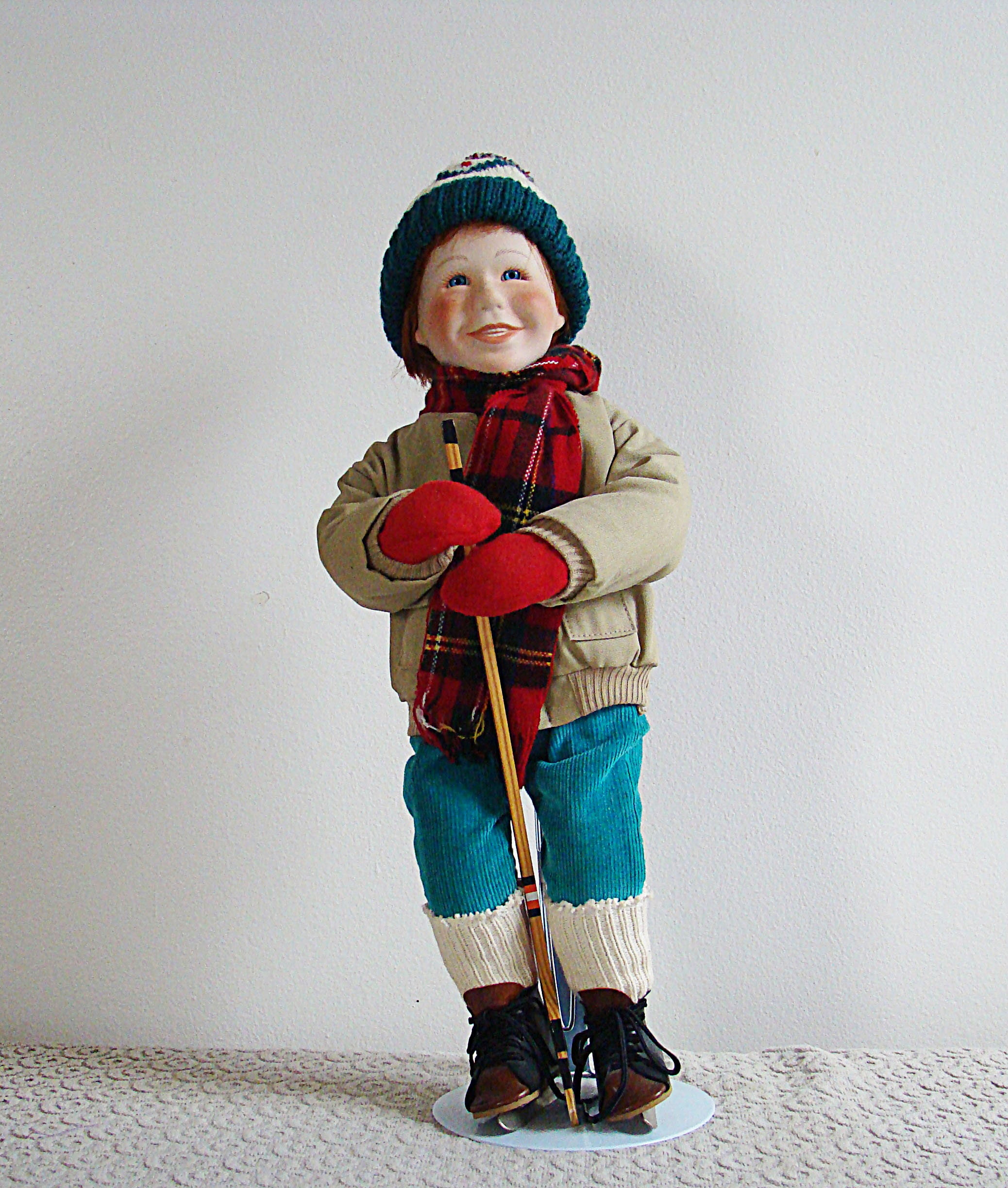 Ashton Drake Winterfest Brian Vintage 1991 Porcelain Doll Hockey Player 15 Porcelain Doll