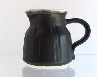 Pitcher with Antique Turquoise and Satin Black Glaze