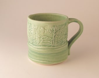 San Souci Mug with Full Moon Over Hebgen Lake Design