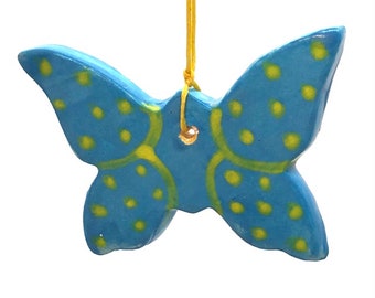 Blue Butterfly Ornament