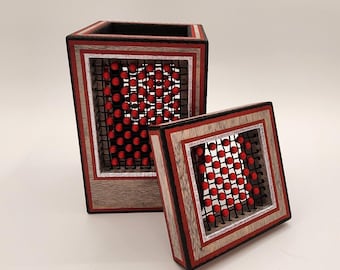 Woven Beaded Box