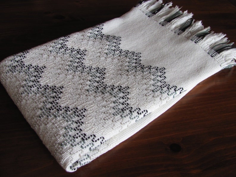 50 Waves of Gray Swedish Weaving Blanket Pattern Etsy
