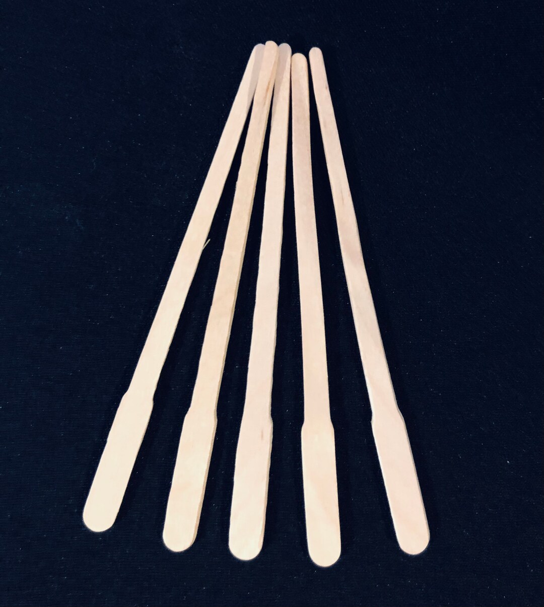 Wooden Stirring Sticks Set of 5 Etsy UK