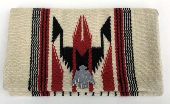 Vintage Chimayo Handwoven Wool Clutch