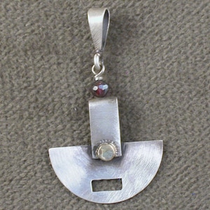Sterling Silver One Of a Kind Necklace Handmade by Michelle Zjala Winter Myska Jewelry