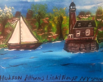 Athens Hudson lighthouse Hudson valley new York