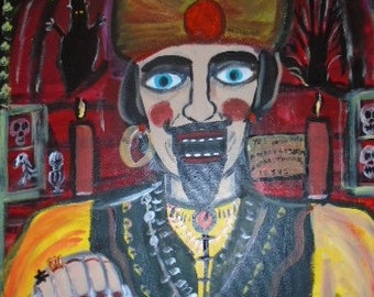 Custom Zoltar Painting just for you 18 by 20 inches acrylic