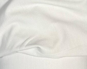 Fabric by the Yard - Interlock - White