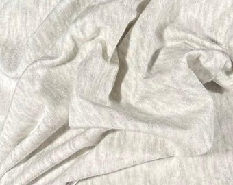 Fabric by the Yard - Spandex Jersey - Heather Grey