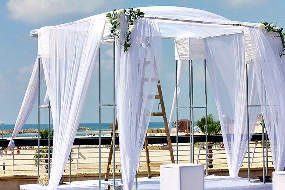 Chiffon Sheer Drape Panels Wedding Backdrop Ceiling Drapes Etsy
