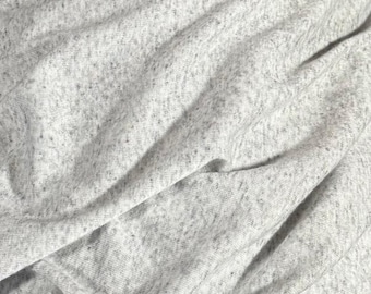 Fabric by the Yard - Spandex Jersey - Heather Grey
