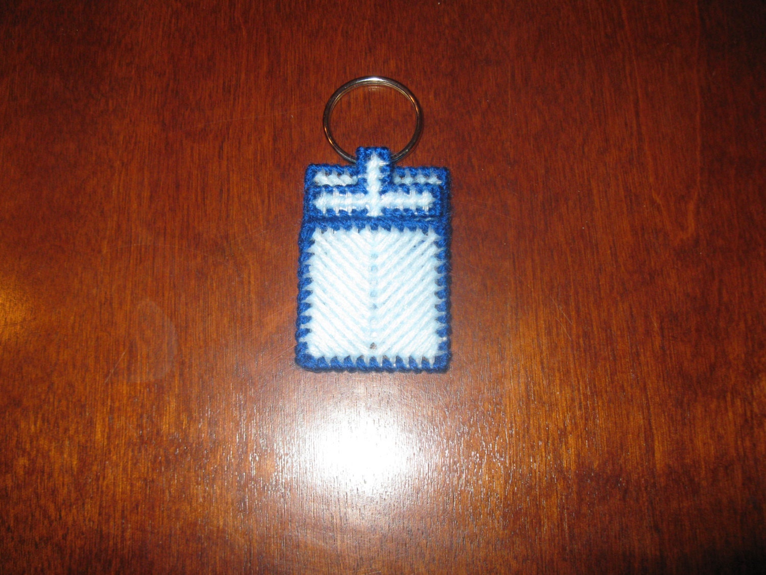 Plastic Canvas Cross in My Pocket Keychain Design 3 Etsy UK