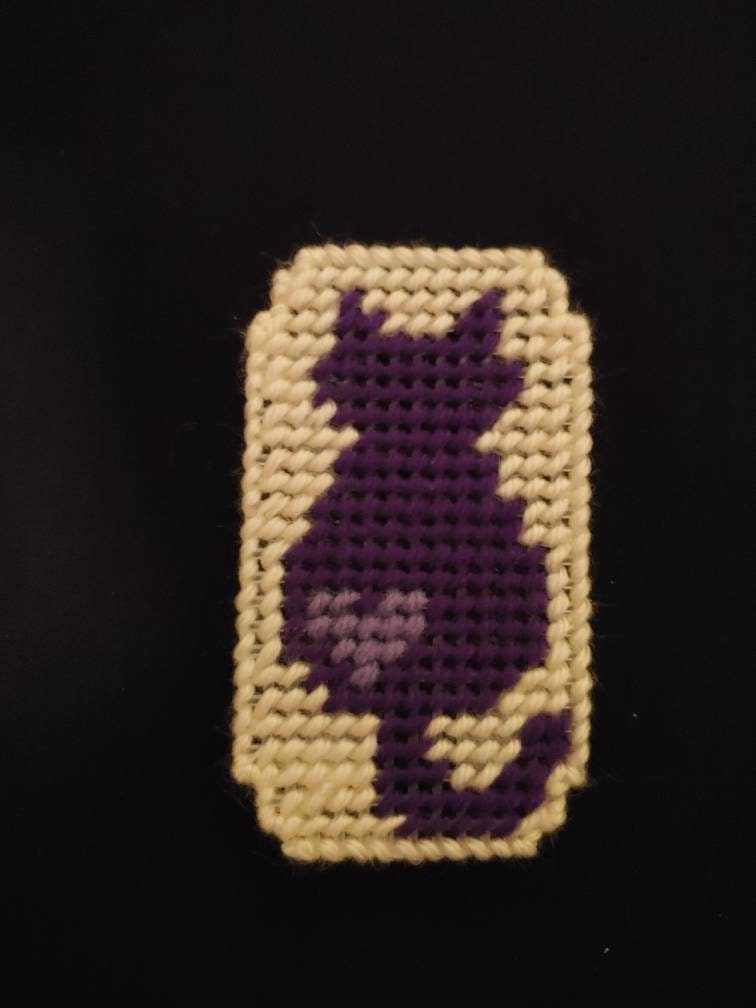 Plastic Canvas Cat Lover Magnet - Etsy