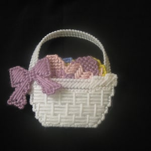 Plastic Canvas Basket of Easter Eggs Magnet
