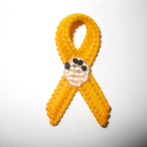 Plastic Canvas Humane Treatment of Animals Awareness Ribbon