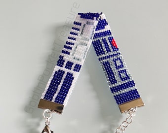R2D2 Woven Bead Bracelet