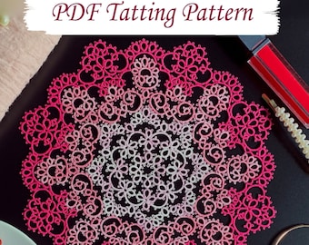 PDF Shuttle Tatting Pattern Doily #3