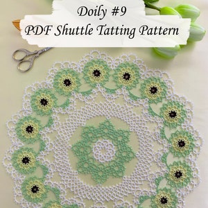 PDF Shuttle Tatting Pattern Doily #9