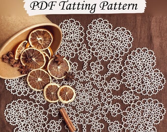 PDF Shuttle Tatting Pattern Doily #1