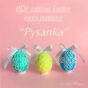 PDF tatting pattern &quot;Pysanka&quot;