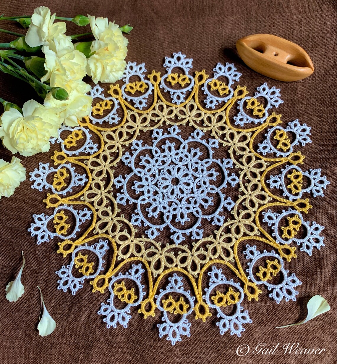 PDF Tatting Pattern Doily 2 | Etsy