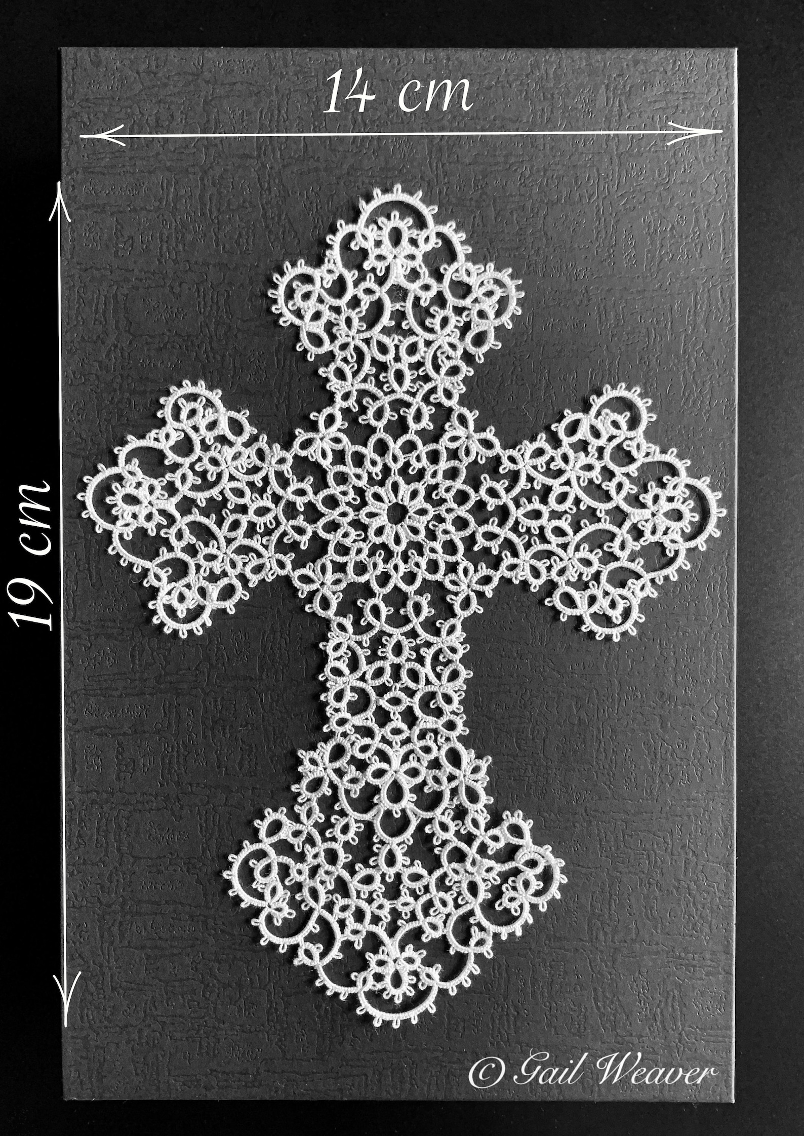 PDF tatting Cross pattern Etsy