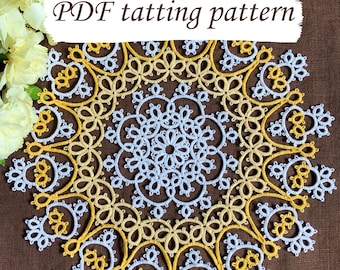 PDF Shuttle Tatting Pattern Doily #2