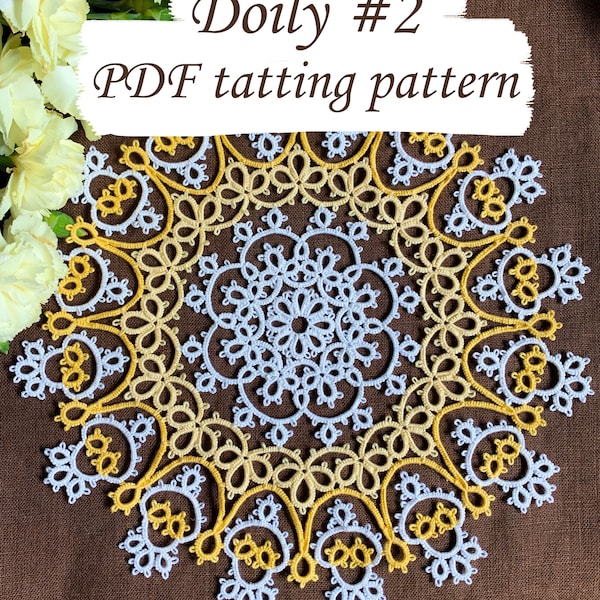 PDF Shuttle Tatting Pattern Doily #2